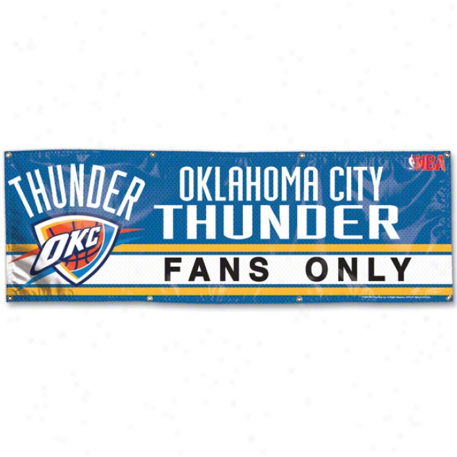 Oklahoma City Thunder 2x6 Vinyl Banner