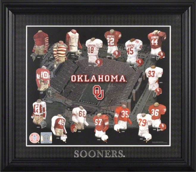 Oklahoma Sooners 13x15 Framed Print  Details: Descent by continuous differentiation