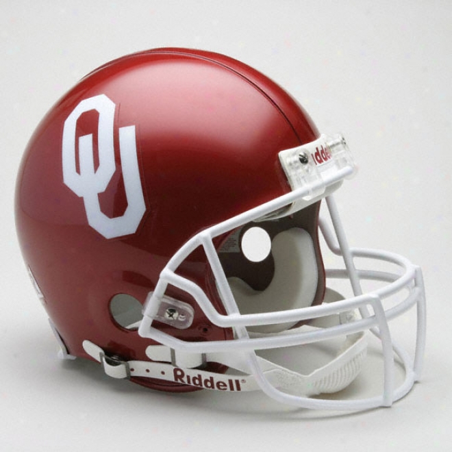 Oklahoma Sooners Authentic Pro Line Riddell Full Size Helmet