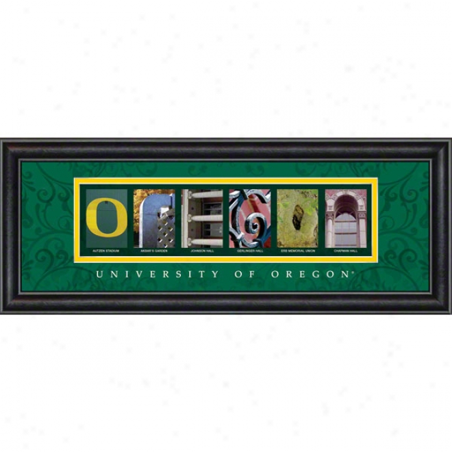 Oregon Ducks Letter Art