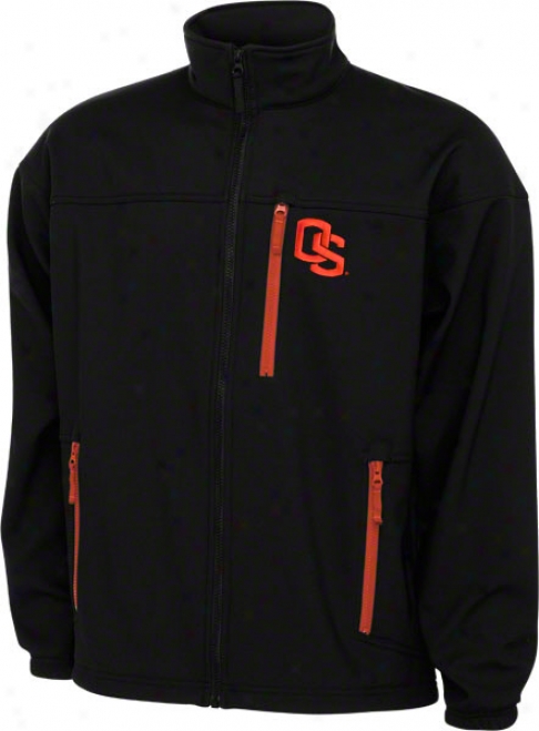 Oregon State Beavers Black Columbia Produce 'em 6 Softshell Jacket