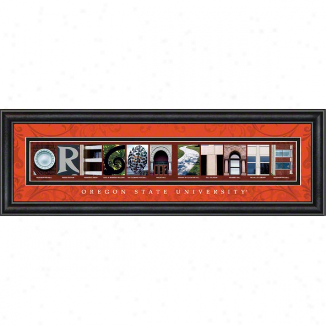 Oregon State Beavers Letter Art