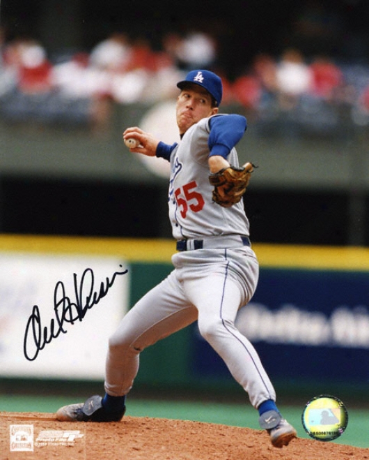 Orel Hershiser Los Angeles Dodgers Autographed 8x10 Photograph