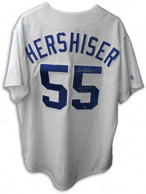 Orel Hershiser Ls Angeles Dodgers Autographed Jersey