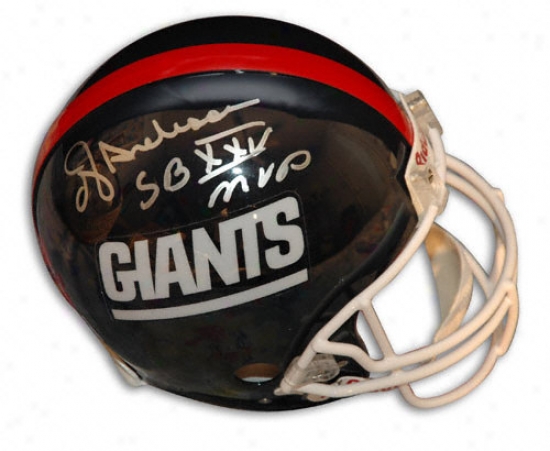 tOtis ''oj'' Anderson Autographee Pro-line Helmet  Particulars: New York Giants, Upon ''sb Xxv Mvp'' Inscription, Authentic Riddell Helmet