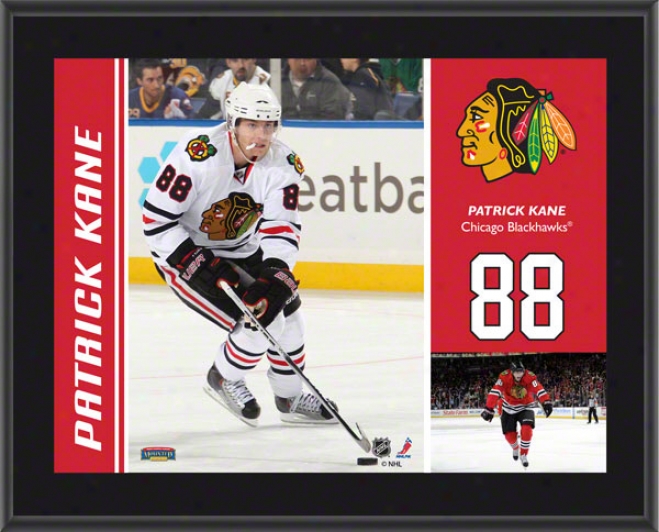 Patrick Kane Plaque  Detailq: Chicago Blackhawks, Sublimated, 10x13, Nhl Plaque