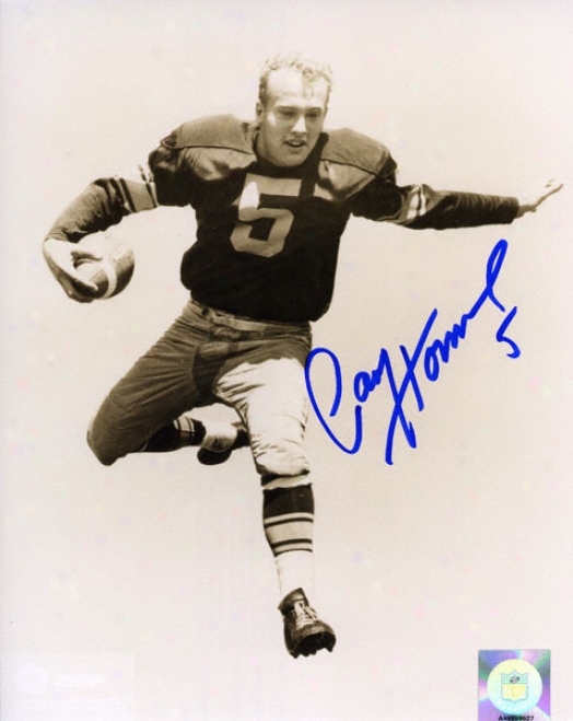 Paul Hornung Green Bay Packers - Vert/b&w - 8x10 Autographed Photograph