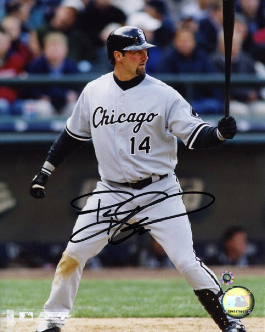 Paul Konerko Chicago White Sox -grey Uniform- 8x10 Autographed Photogrzph