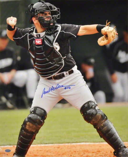 Paul Lo Duca Miami Marlins - Catching - 16x20 Autographed Photograph