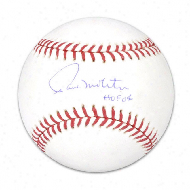 Paul Molitor Autographed Baseball  Particulars: Hof 04 Ibscription