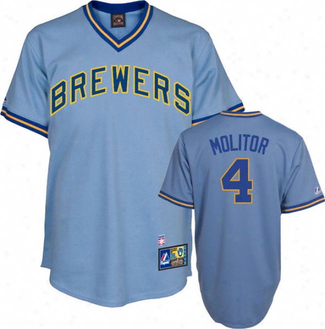 Paul Molitor Milwaukee Brewers Cooperstown Replica Jersey