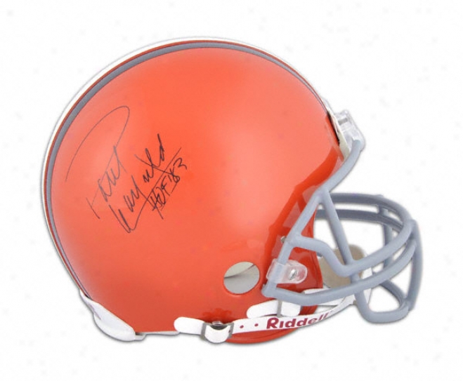 Paul Warfield Autographed Pro-line Helmet  Details: Cleveland Browns, Authnetic Riddell Helket, Hall Of Fame 1983 Inscription