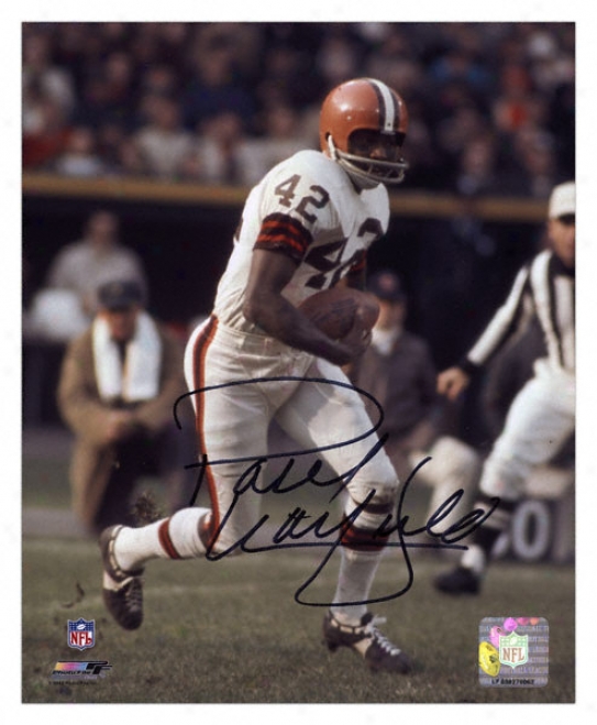 Paul Warfield Cleveland Browns - Running With Ball - Autographed 8x10 Photovraph