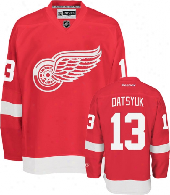 Pavel Datsyuk Jersey: Reebok Red #13 Detroit Red Wings Premier Jersey