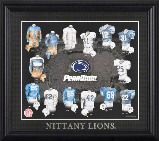 Penn State Nittany Lions 13x15 Framed Print  Details: Evolution