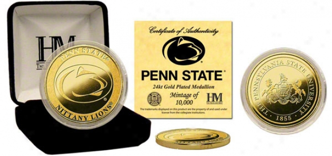 Penn State Nittany Lions 24kt Gold Coin