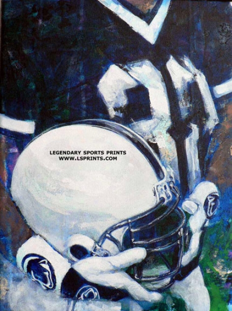 Penn State Nittany Lions - &quotpsu Helmet Series&quot - Large - Unframed Giclee