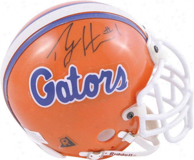 Percy Harvin Florida Gators Autographed Mini Helmet