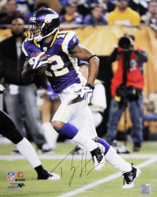 Percy Harvin Minnesota Vikings Autographed 16x20 Photograph