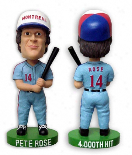 Pete Rose Montreal Expos Bobblehead