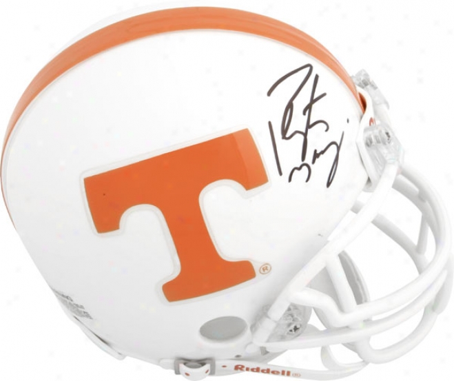 Peyton Manning Tennessee Volunteers Autographed Riddell Mini Helmet