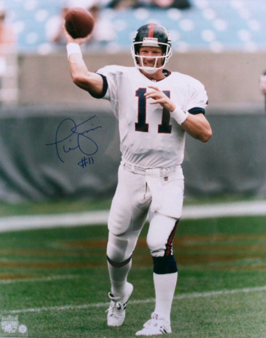 Phil Simms Autographed Photograph - New York Giants Signed 8x10 Picture - Transient