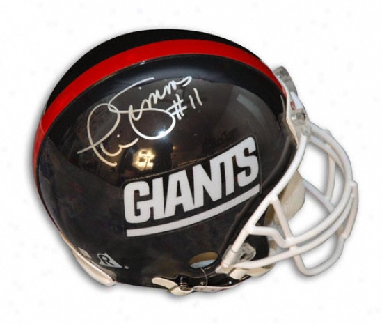 Phil Simms Autographed Pro-line Helmet  Details: New York Giants, Throwback, Authenti Riddell Helmrt