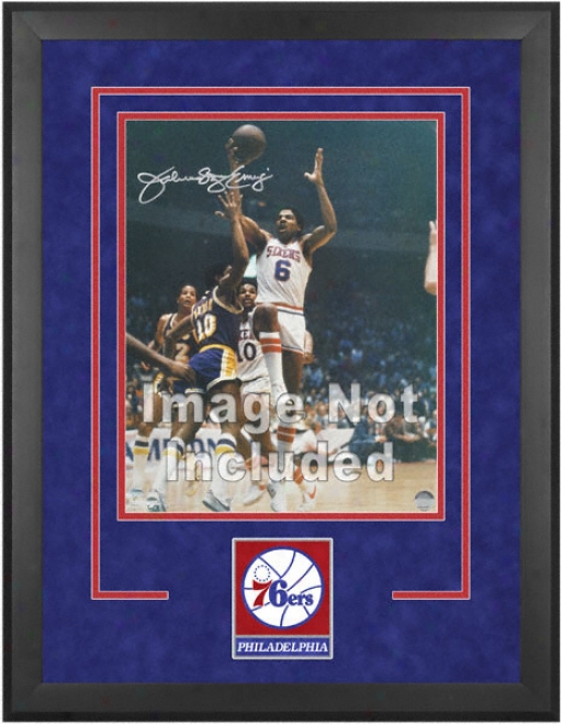 Philadelphia 76ers 16x20 Vertical Setup Frame With Team Logo