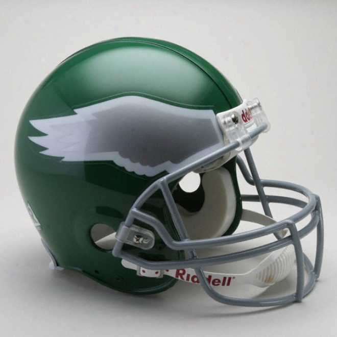 Philadelphia Eagles 1974-1995 Trustworthy Prp Line Riddell Throwback Full Size Helmet