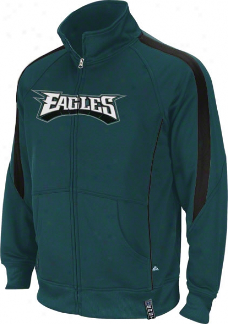 Philadelphia Eagles Green Tailgate Time Track Jacket