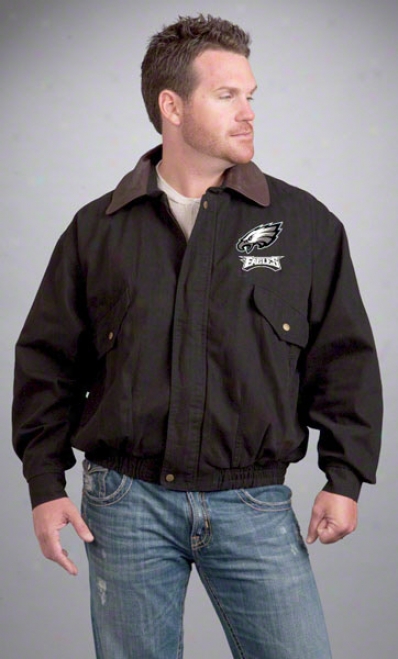 Philadelphia Eagles Jacket: Black Reebok Navigator Jacket