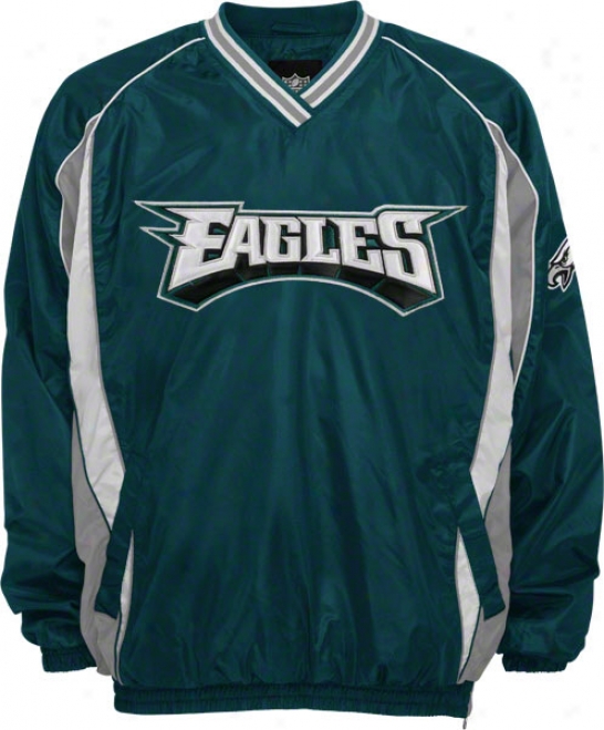 Philadelphia Eagles Lightweight V-neck Pullover Jacket