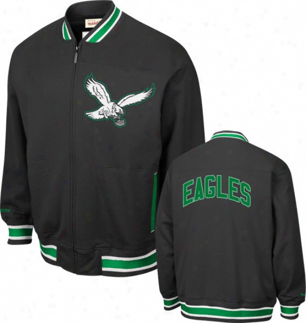 Philadelphia Eagles Mitchell & Ness Sideline Track Jackdt