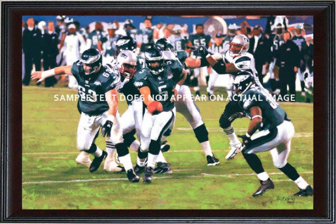 Philadelphia Eagles - &quoteagles Run&quot - Oversized - Framed Giclee