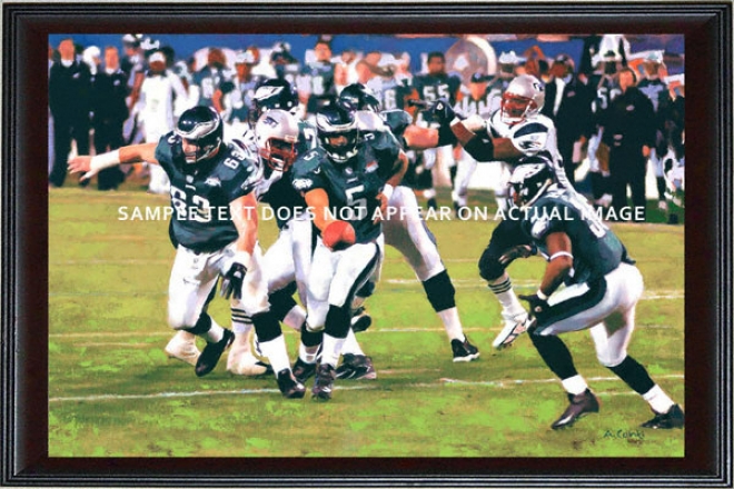 Philadelphia Eagels - &quoteagles Run&quot - Wall - Framed Giclee