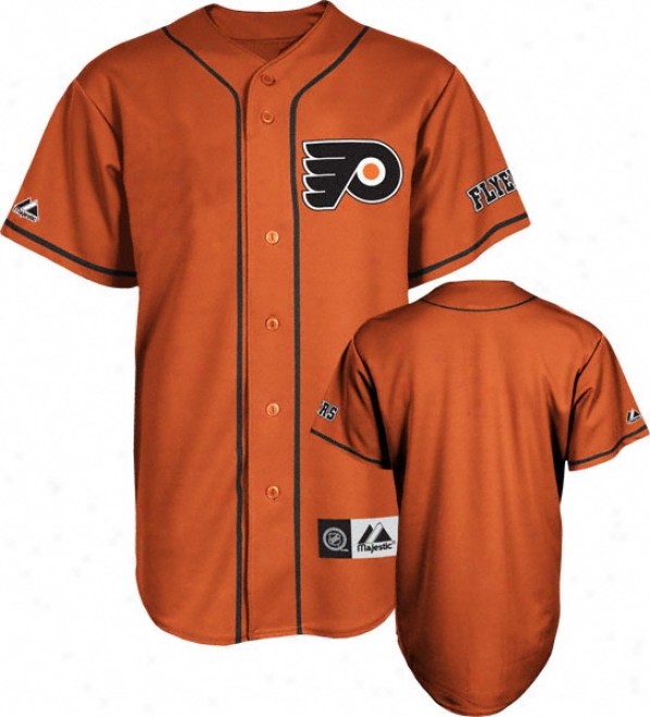 Philadelphia Flyers Jersey: Orange Nhl Replica Baseball Jersey