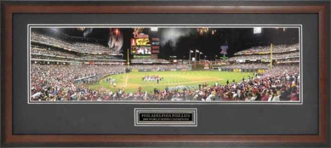 Philadelphia Phillies 2008 World Series Champs Framed Panoramic Photograph