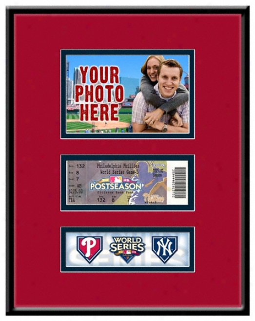 Philadelphiw Phillies 2009 World Series Game Day Ticket Frame Horizontal