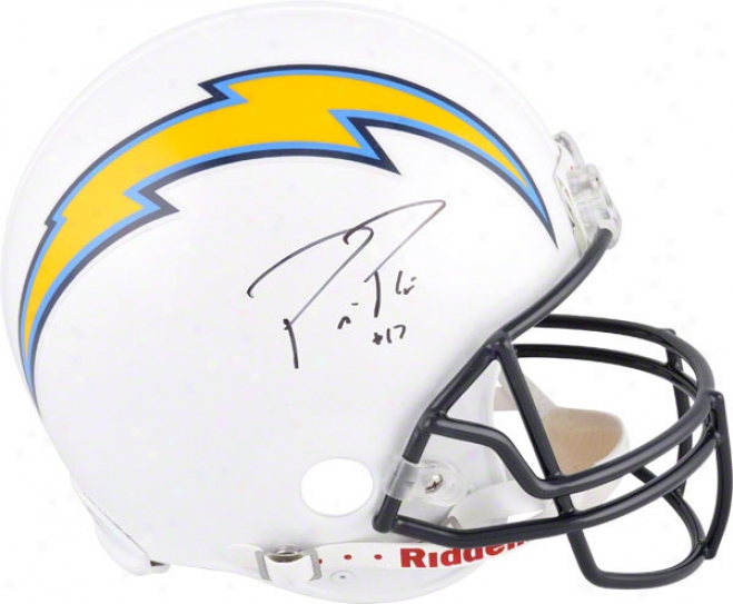 Philip Rivers Autographed Pro-line Helmet  Details: San Diego Chargers, Authentic Riddell Helmet