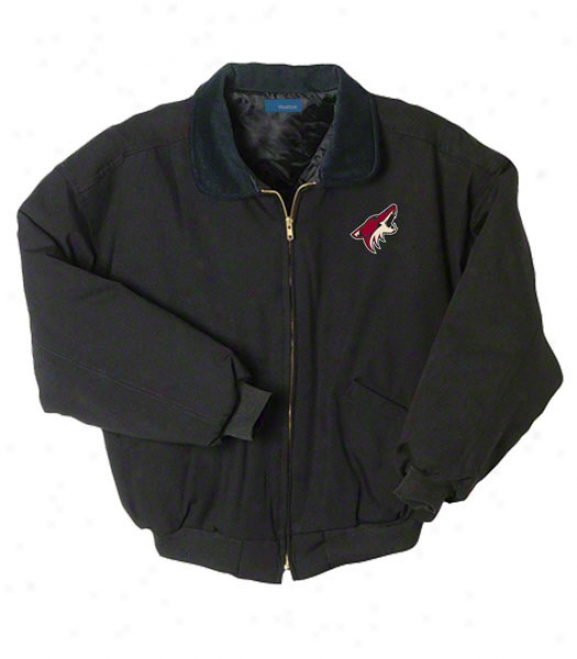 Phoenix Coyotes Jacket: Black Reebok Saginaw Jacket