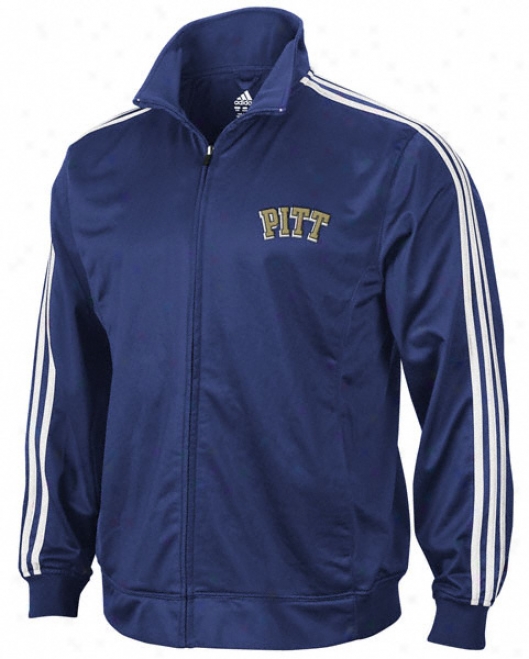 Pittsburgh Panthers Adidas Navy 3-striep Track Jacket