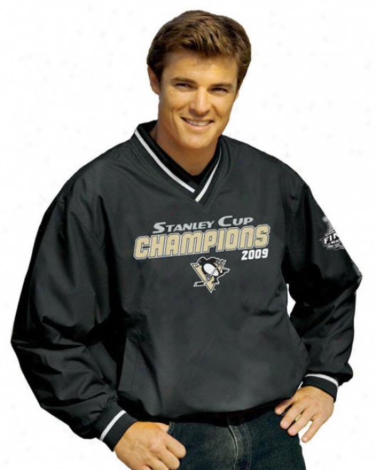 Pittsburgh Penguins 2009 Stanley Cup Champions Sideline Pullover Jacket