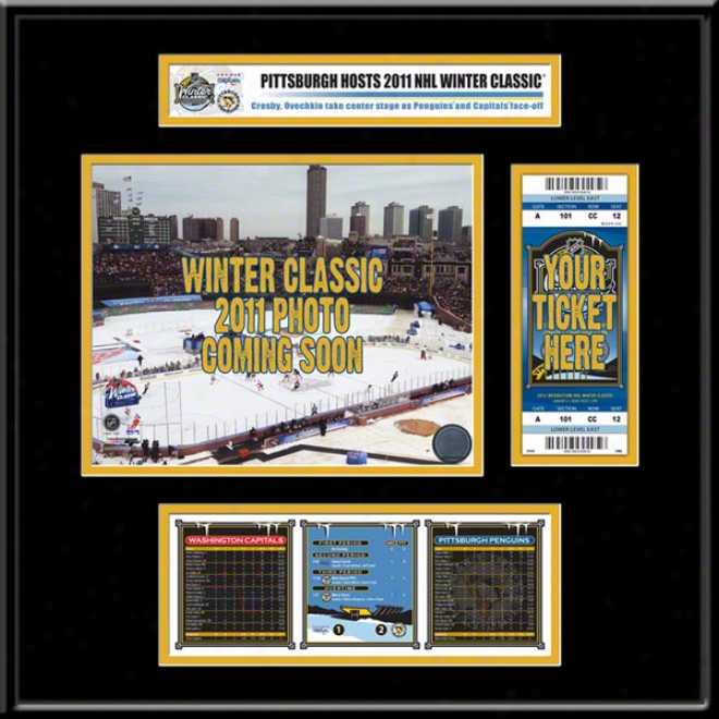 Pittsburgh Penguins 2011 Winter Classic Ticket Frame Jr.