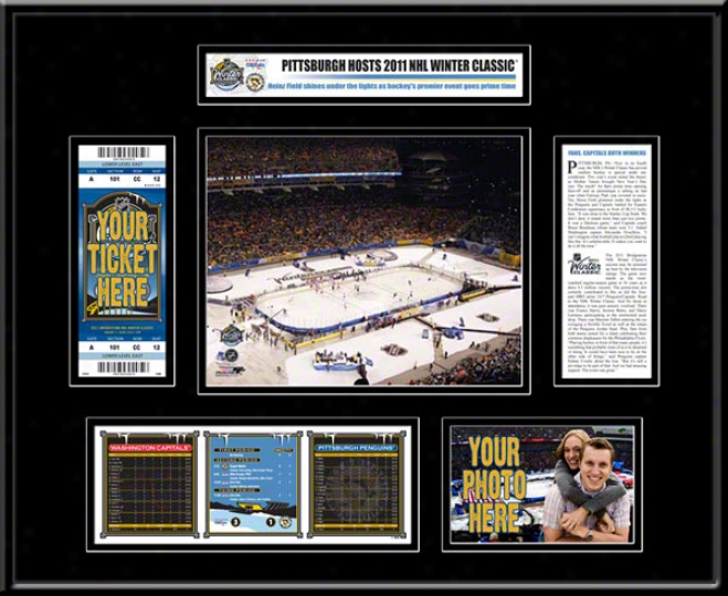 Pittsburgh Penguins 2011 Winter Classic Ticket Frame