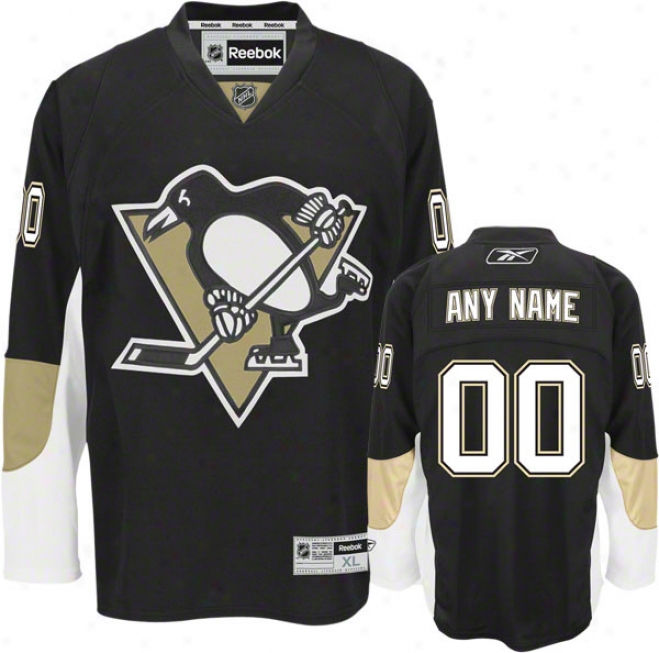 Pittsburgh Penguins BlackP remier Jersey: Customizable Nhl Jersey