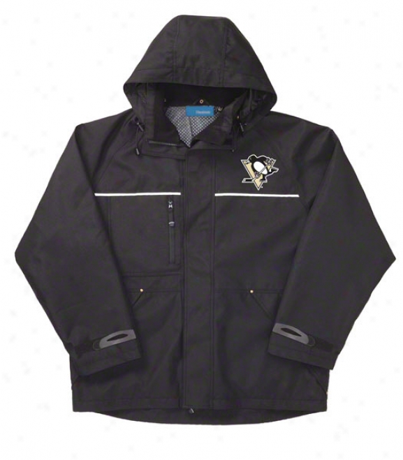 Pittsburgh Penguins Jacket: Black Reebok Yukon Jacket