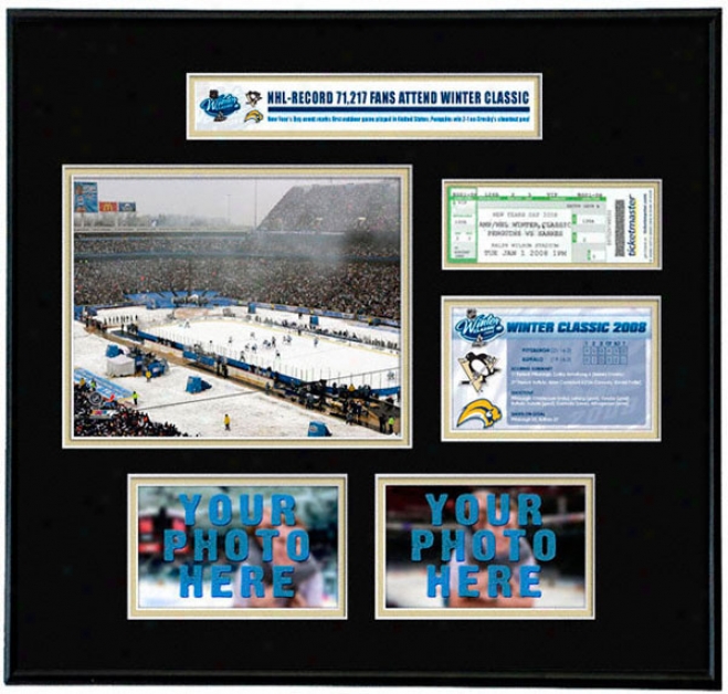 Pittsburgh Penguins - Nhl Winter Classic - Ticket Frame