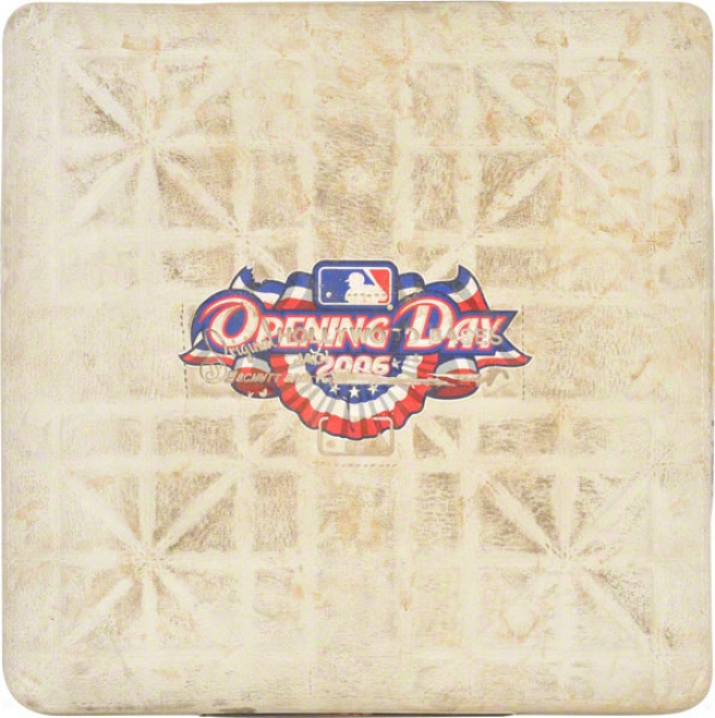 Pittsburgh Pirates 2006 Fireside Opener Vs. Dodgers Unsigned Game Used Base