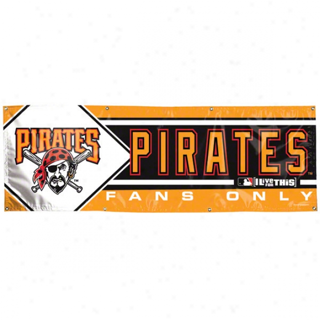 Pittsgurgh Pirates 2x6 Vinyl Banner