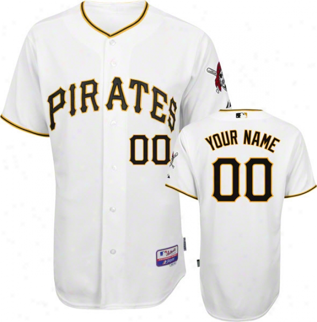 Pittsburgh Pirates Jersey: Prrsonalized Big & Tall Home White Authentic Cool Base␞ On-field Jersey